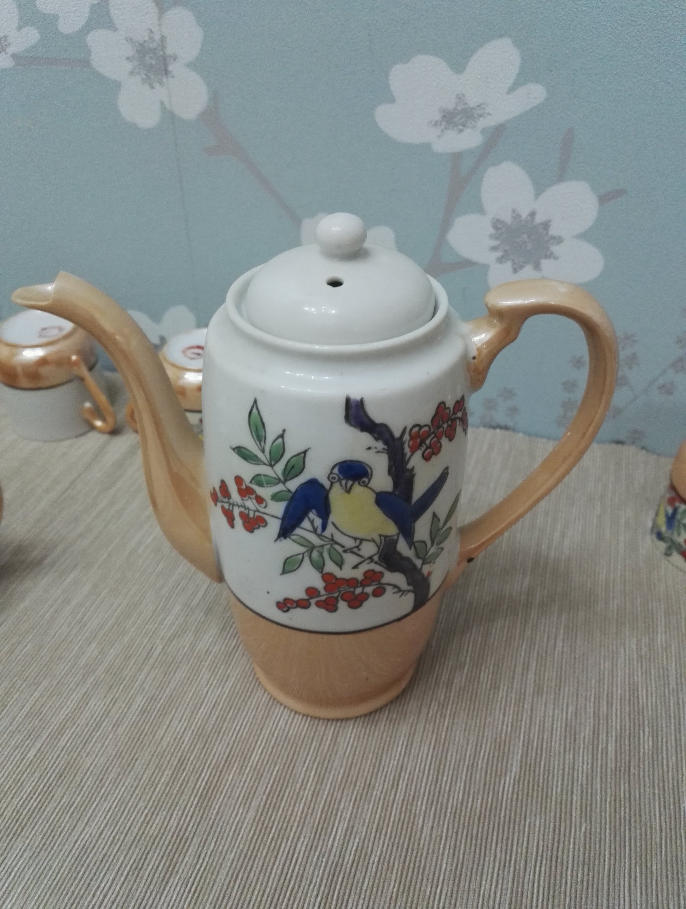 14 Piece Japanese Mikori Eggshell Porcelain Tea Set - Good to Very Good ...